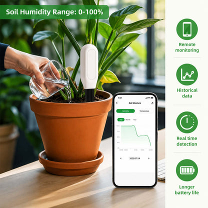 Smart soil sensor for plants real-time tracking