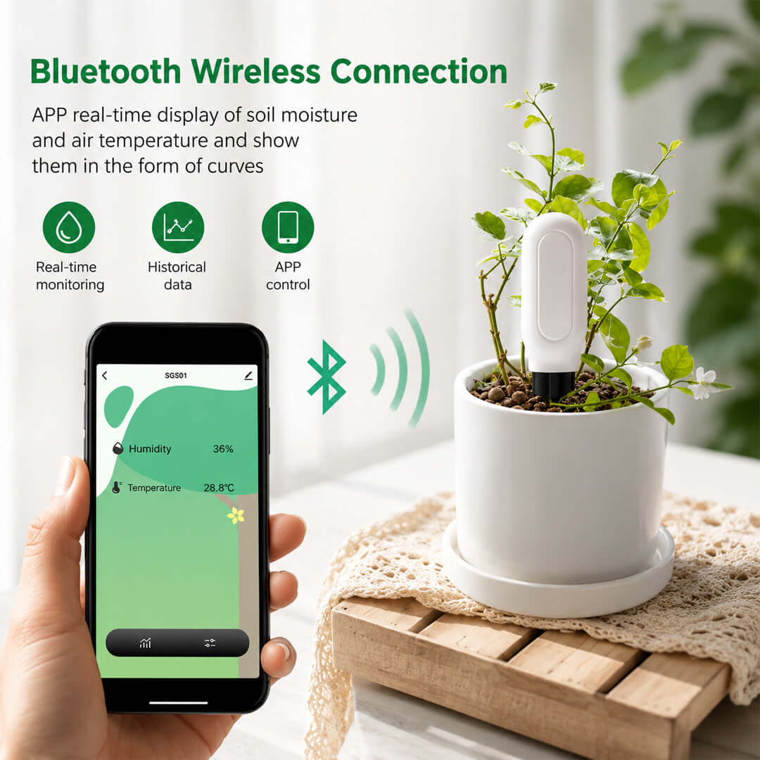 Smart soil sensor for plants real-time tracking