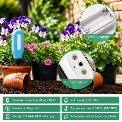 Smart soil sensor for plants moisture monitoring