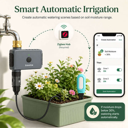 Smart soil sensor for plants in garden soil