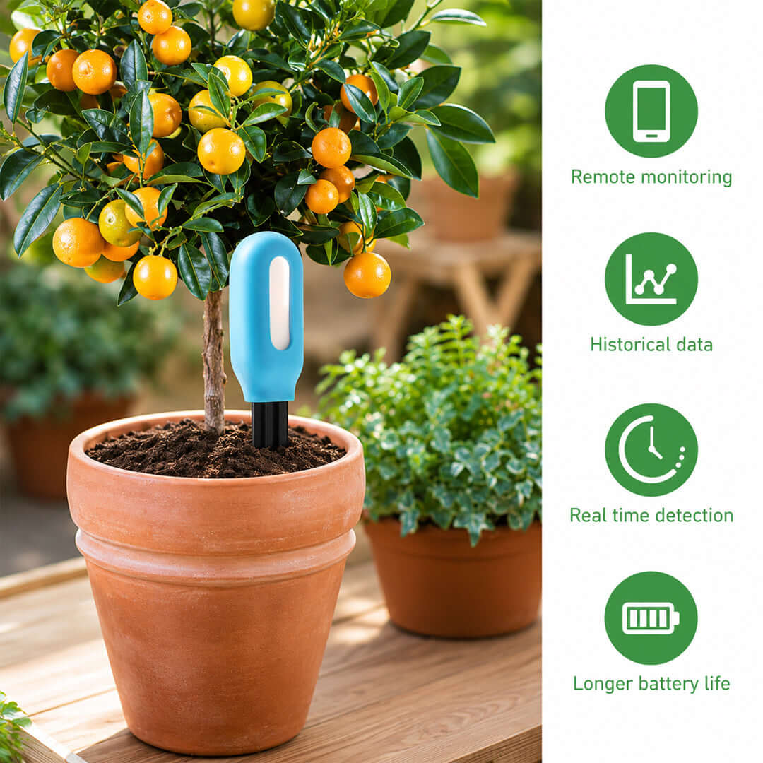 Smart soil sensor for plants real-time tracking